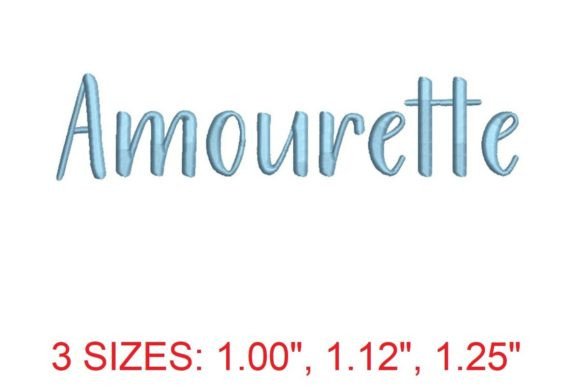 Amourette Embroidery Font: A Stitch of Elegance for Your Projects