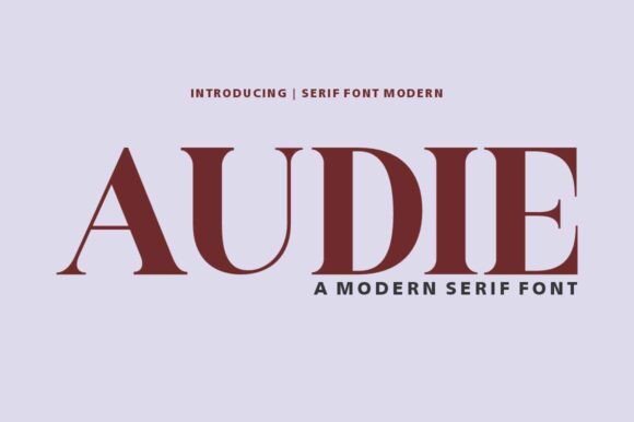 Audie: The Modern Serif That Balances Tradition with Impact
