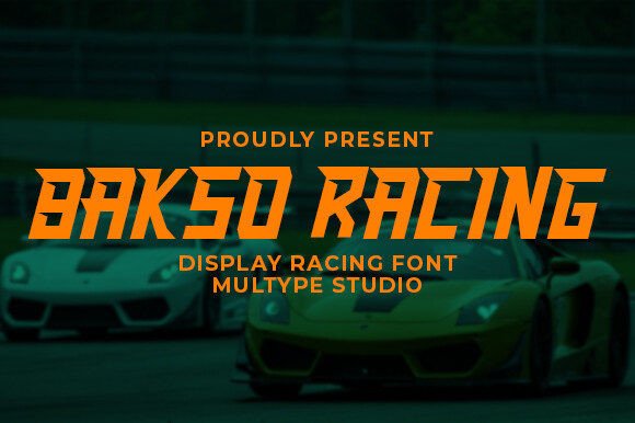 Bakso Racing: A Font Engineered for Speed and Impact