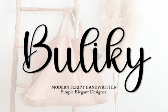 Buliky: The Handwritten Script Font with a Free Spirit