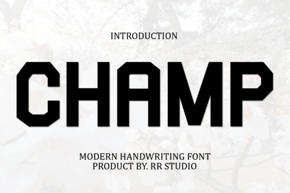 Champ: The Handwritten Script for Authentic Branding