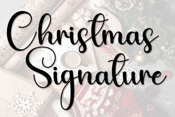 Christmas Signature: A Handwritten Font for Authentic Branding