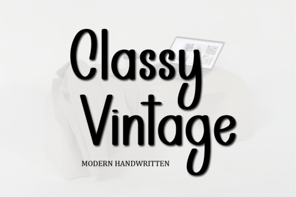 Classy Vintage: The Handwritten Script for Authentic Branding