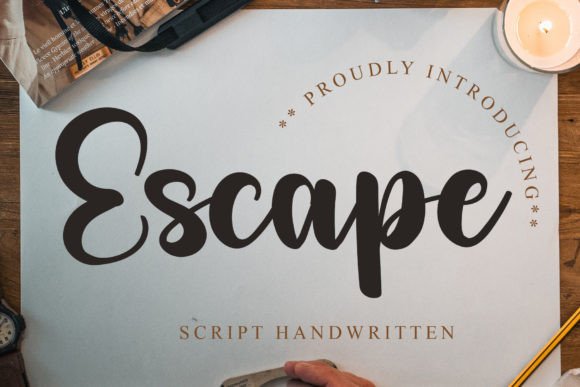 Escape: The Font That Feels Like a Handwritten Invitation