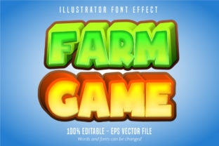 Farm Game Text: A Fresh Editable Font Effect for Creative Projects