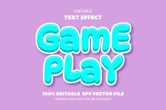 Game Play Text: An Editable Font Effect for Dynamic Designs