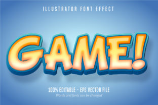 Game Text, 3D Editable Font Effect: Bold Typography for Modern Projects