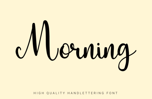 Morning: A Handwritten Script for Authentic Branding