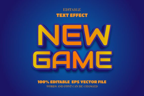 New Game Text: An Editable Font Effect for Bold Designs