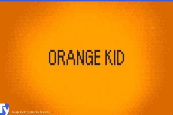 Orange Kid: A Retro Pixel Typeface for Modern Creatives