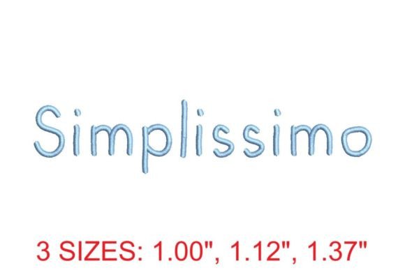 Stitching with Style: The Simplissimo Medium Embroidery Font