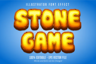 Stone Game Text: Crafting Rugged Branding with Editable Effects