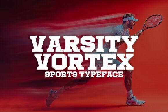 Varsity Vortex: Commanding the Field with Athletic Typography