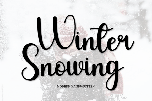 Winter Snowing: A Handwritten Font for Authentic Designs
